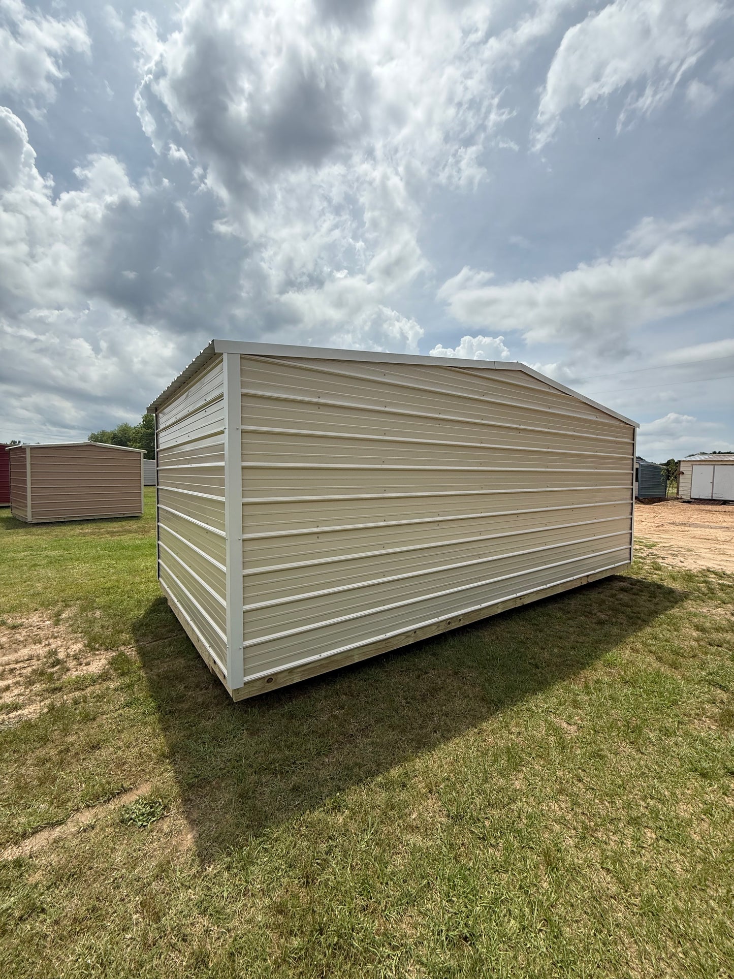 back/side of 10x20 portable building