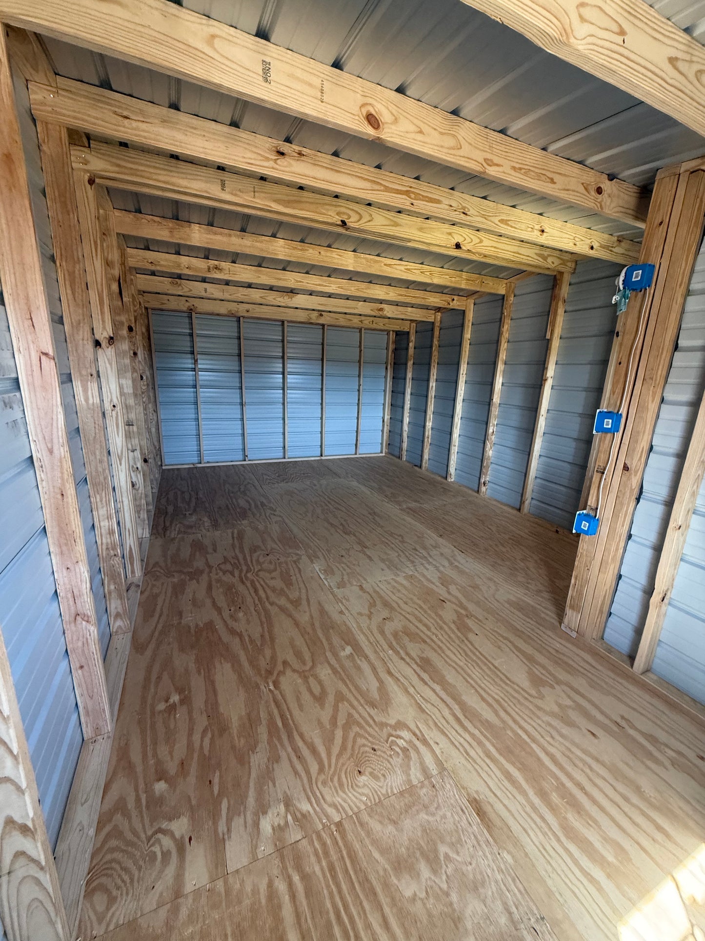 inside 12x20 corner porch (from front to back)
