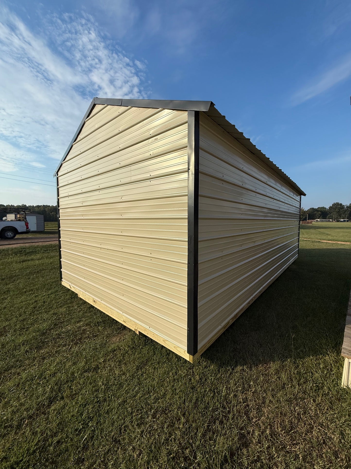 side/outside 12x24 peak roof