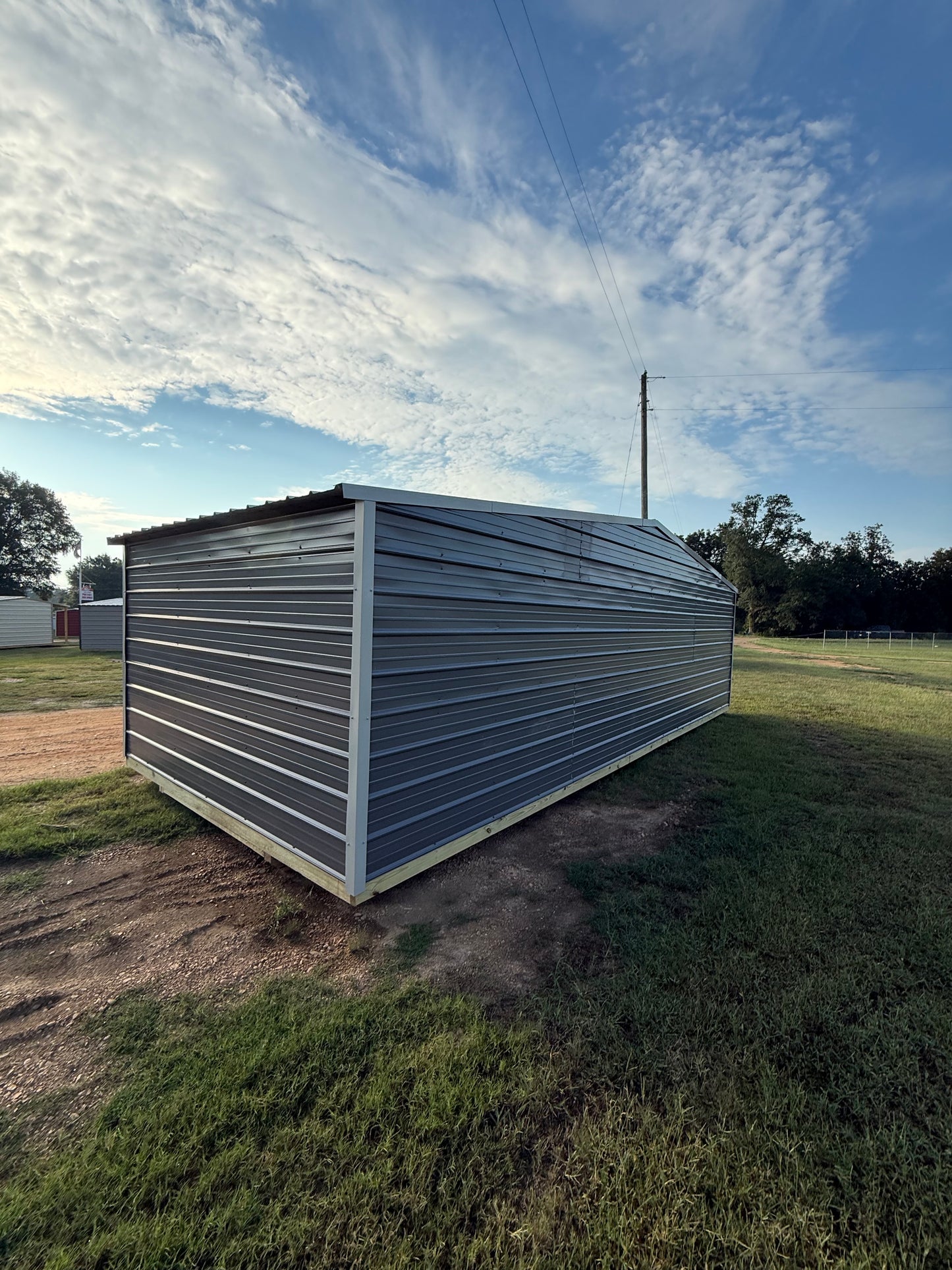 side/outside of 12x28 regular room portable building