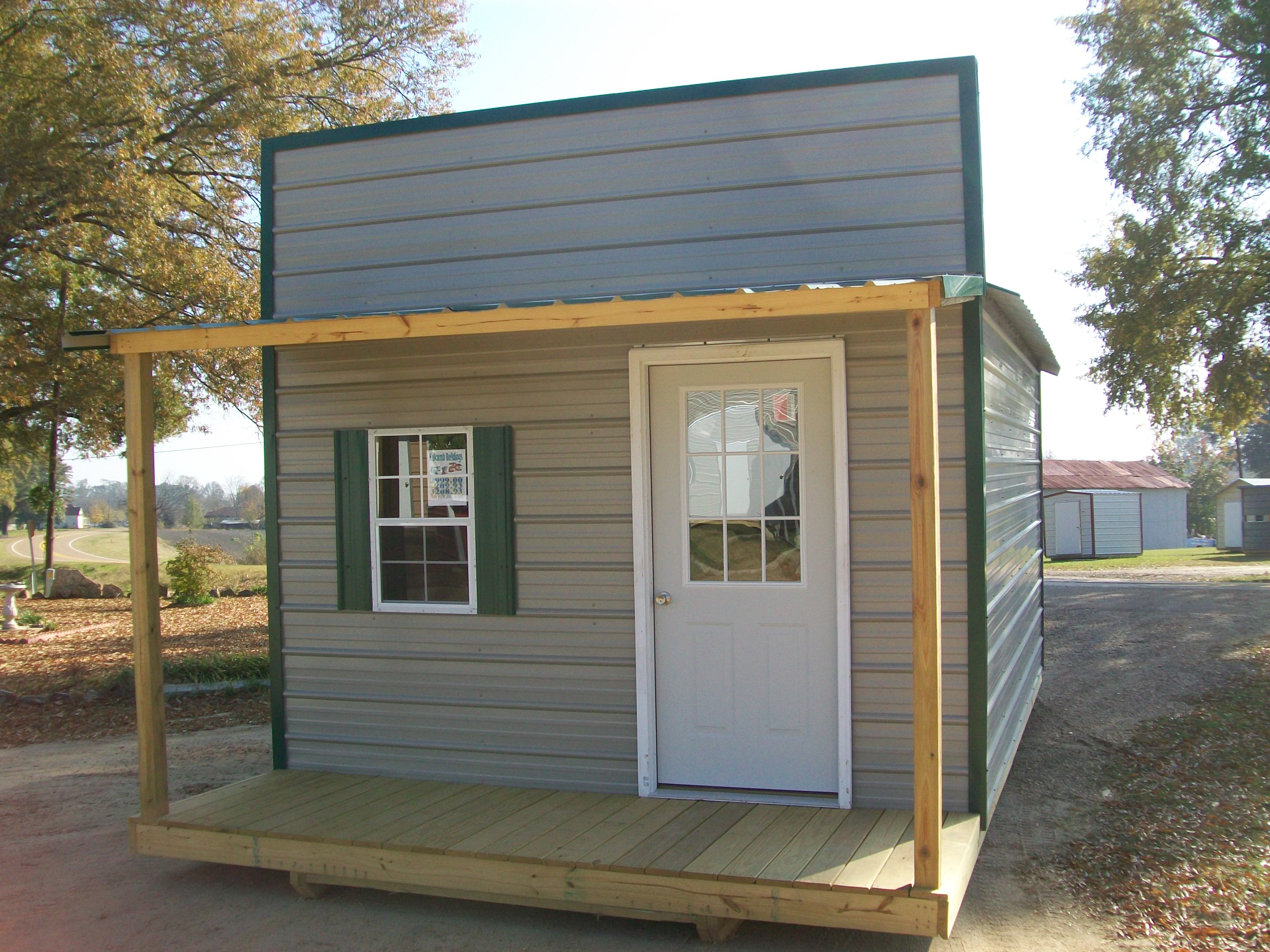 Shed with Front Porch |