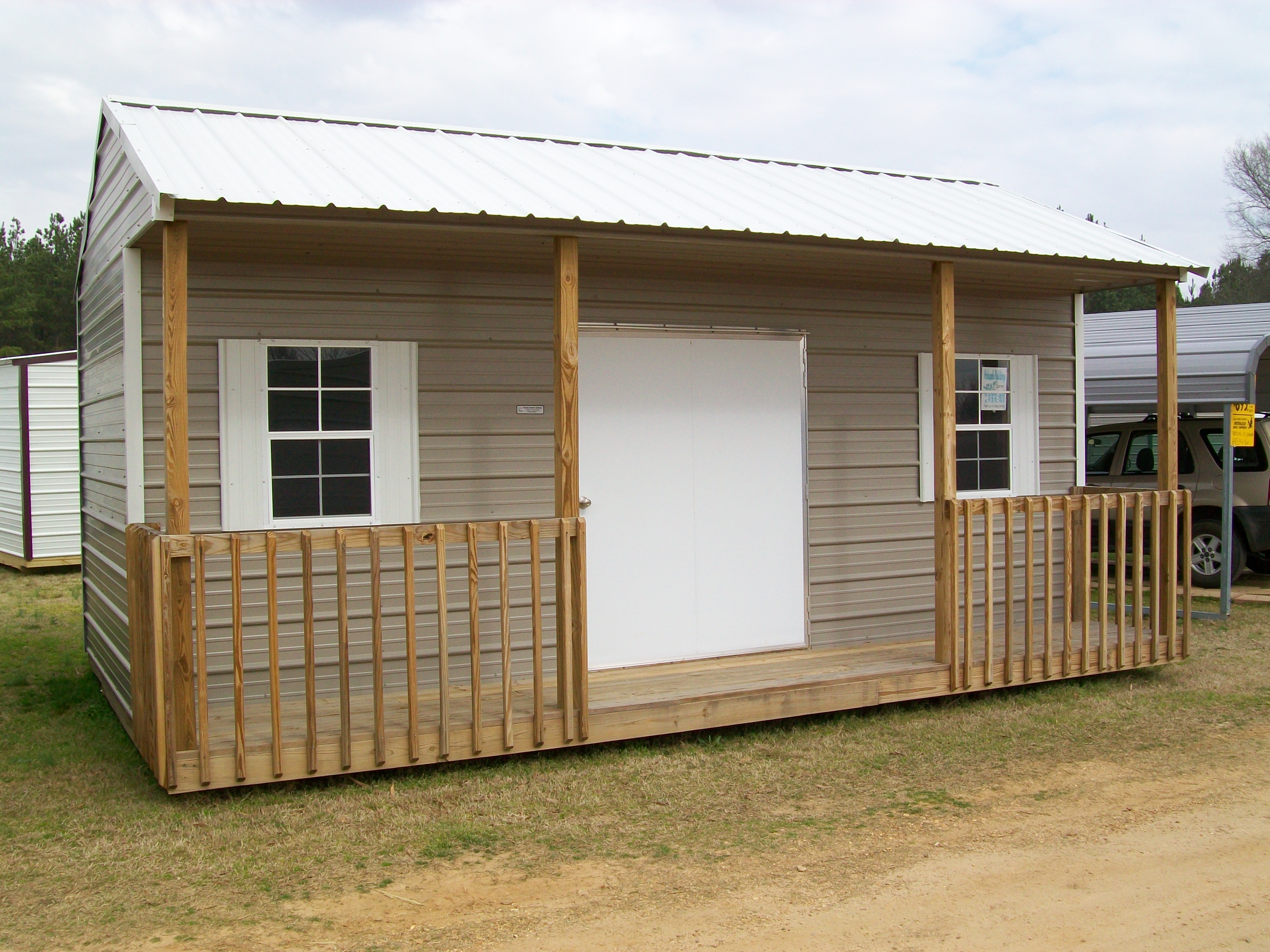 Storage Building with Front Porch |