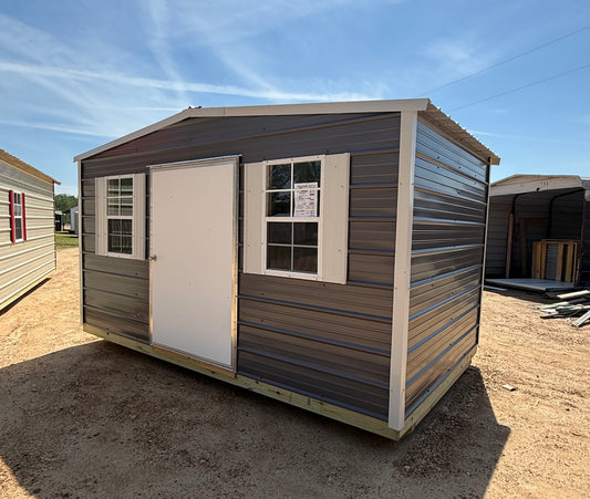 8x14 Charcoal and Alamo White