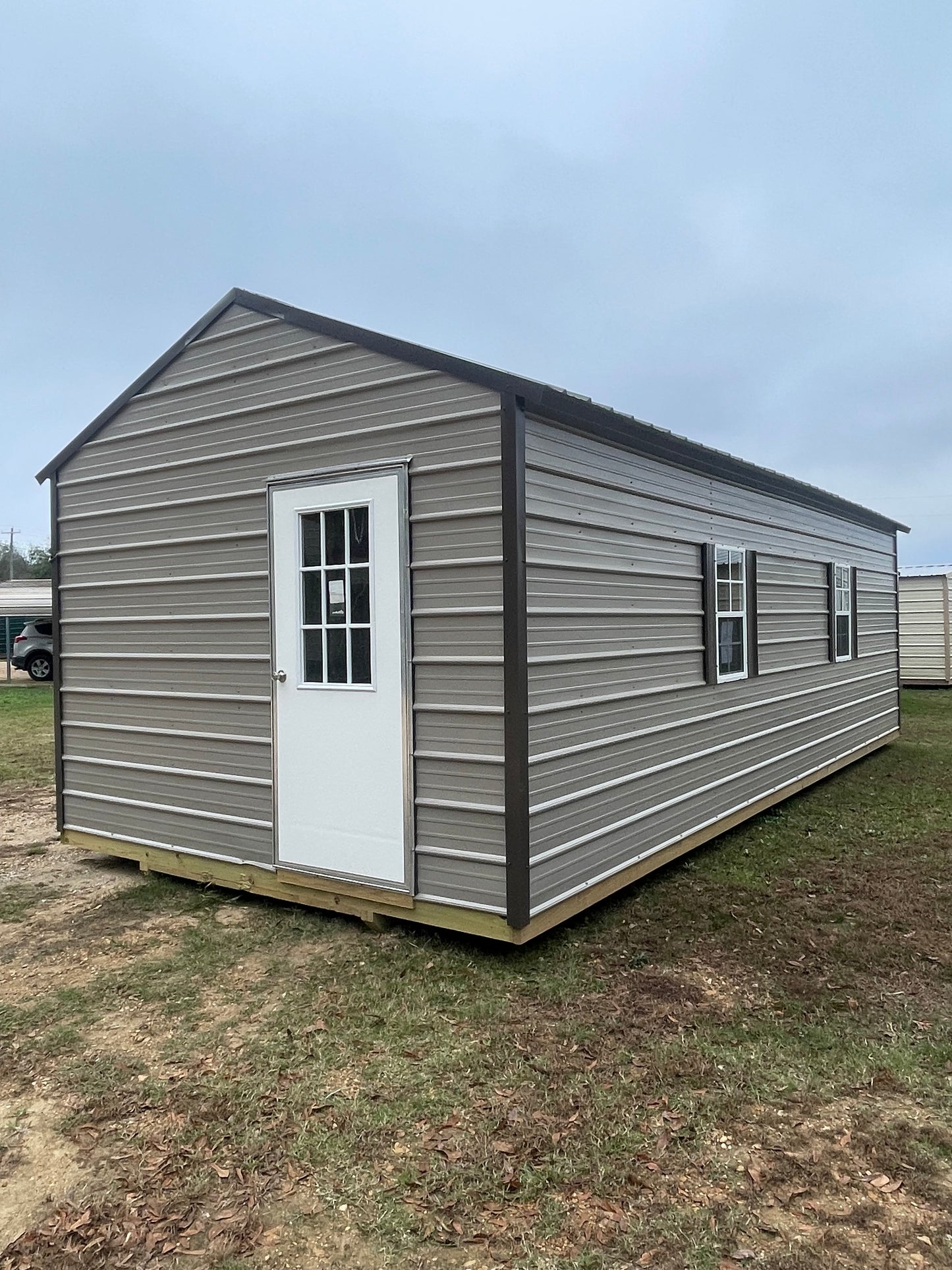 Peak Roof Portable Building - Finished Out - 12x28