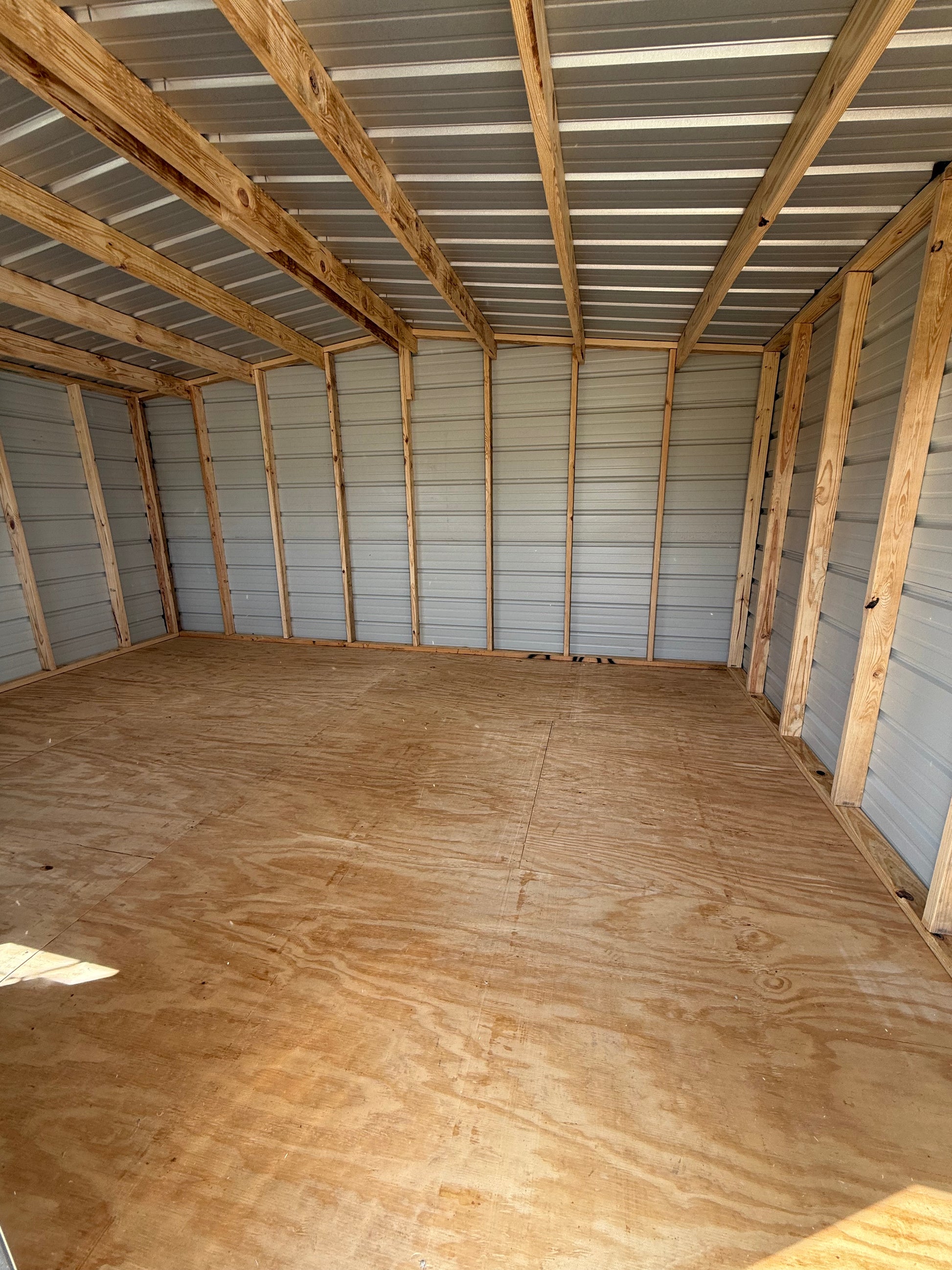 inside of 12x16 building