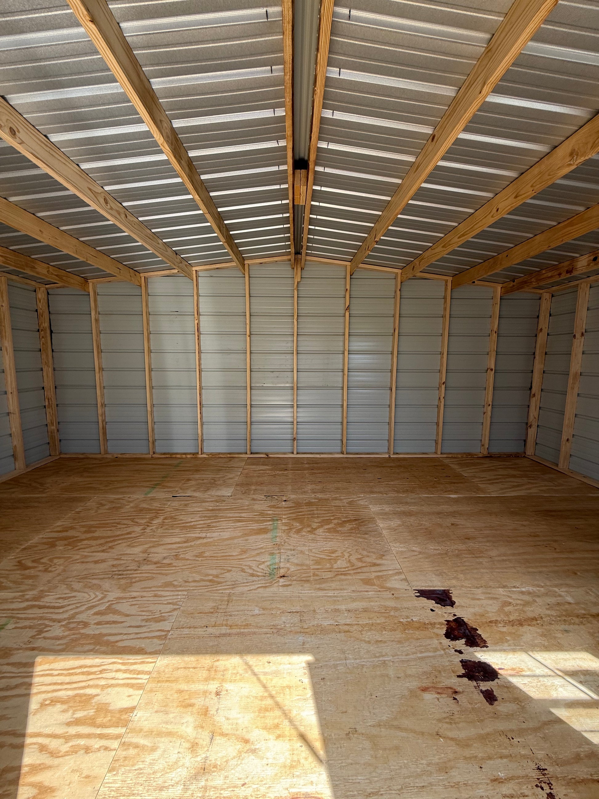 inside 12x20 portable building