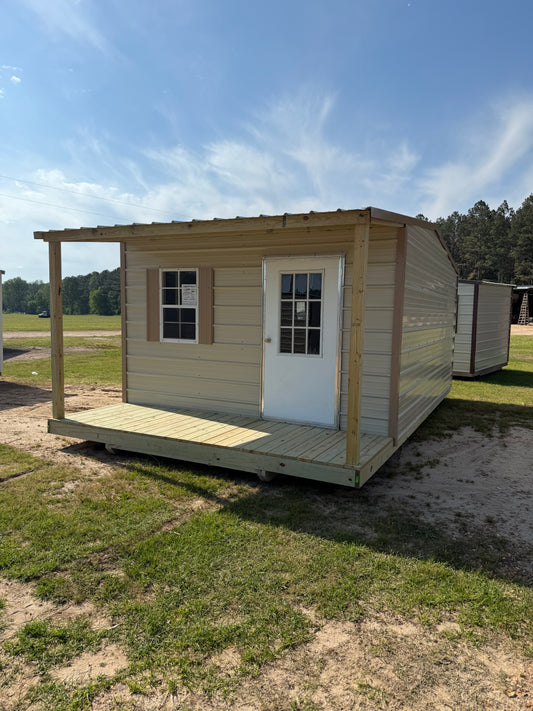 12x20 light stone/tan shotgun cabin
