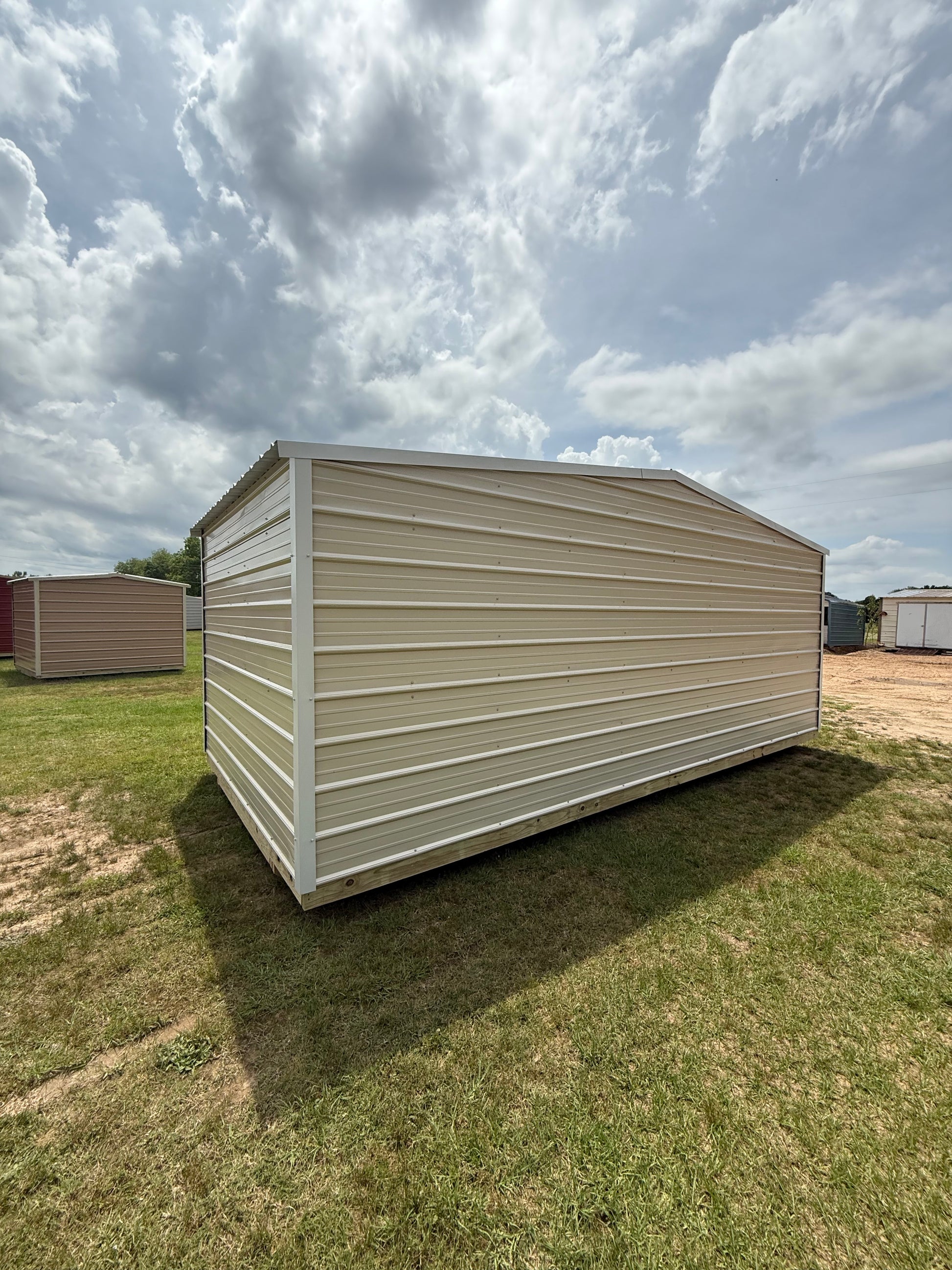 back/side of 10x20 portable building