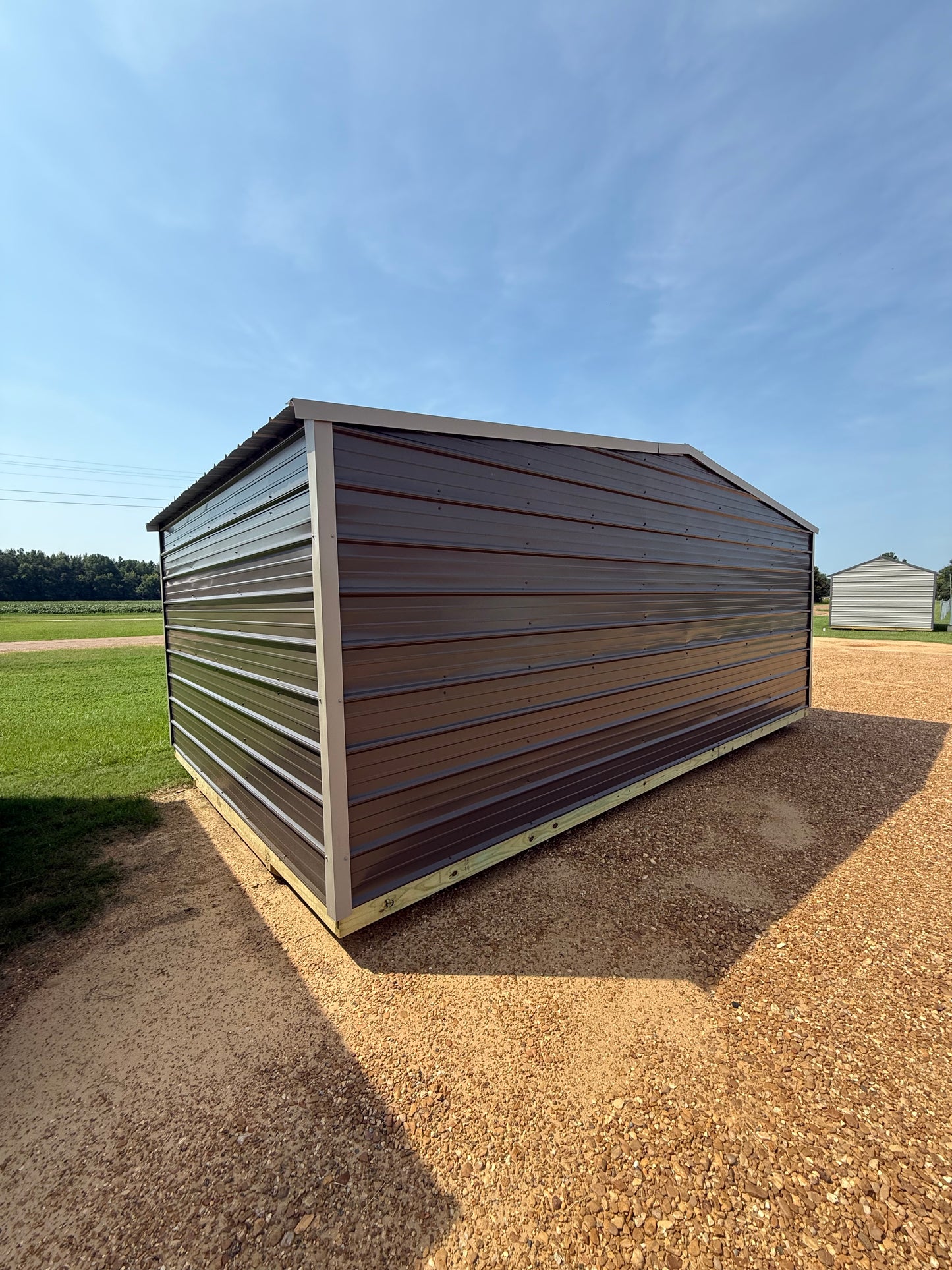 outside view of 2x20 regular roof portable building 