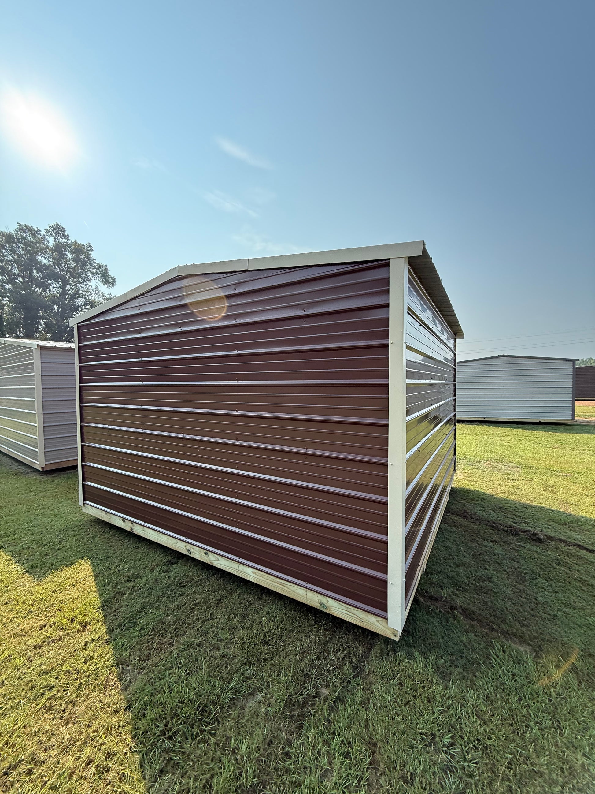 outside view of 12x12 regular roof portable building 
