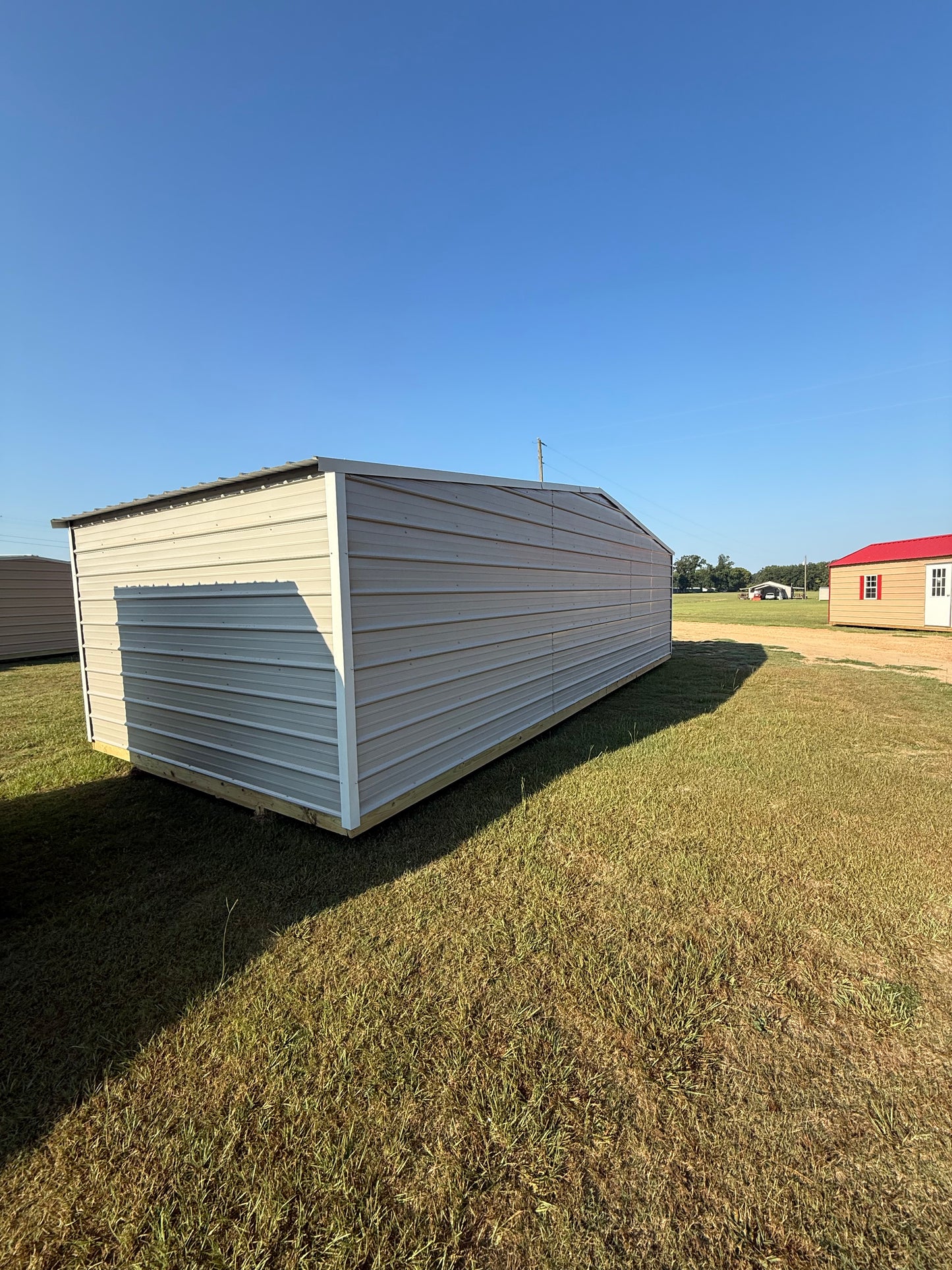 outside of 12x30 regular roof portable building