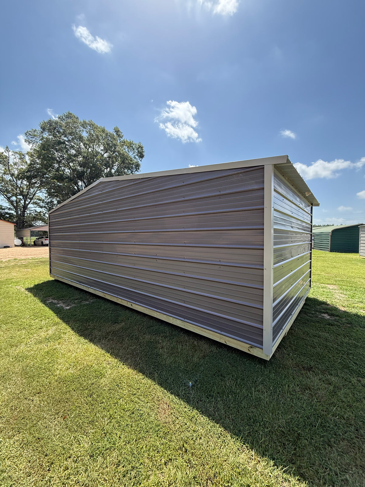 outside view of 12x24 regular roof portable building