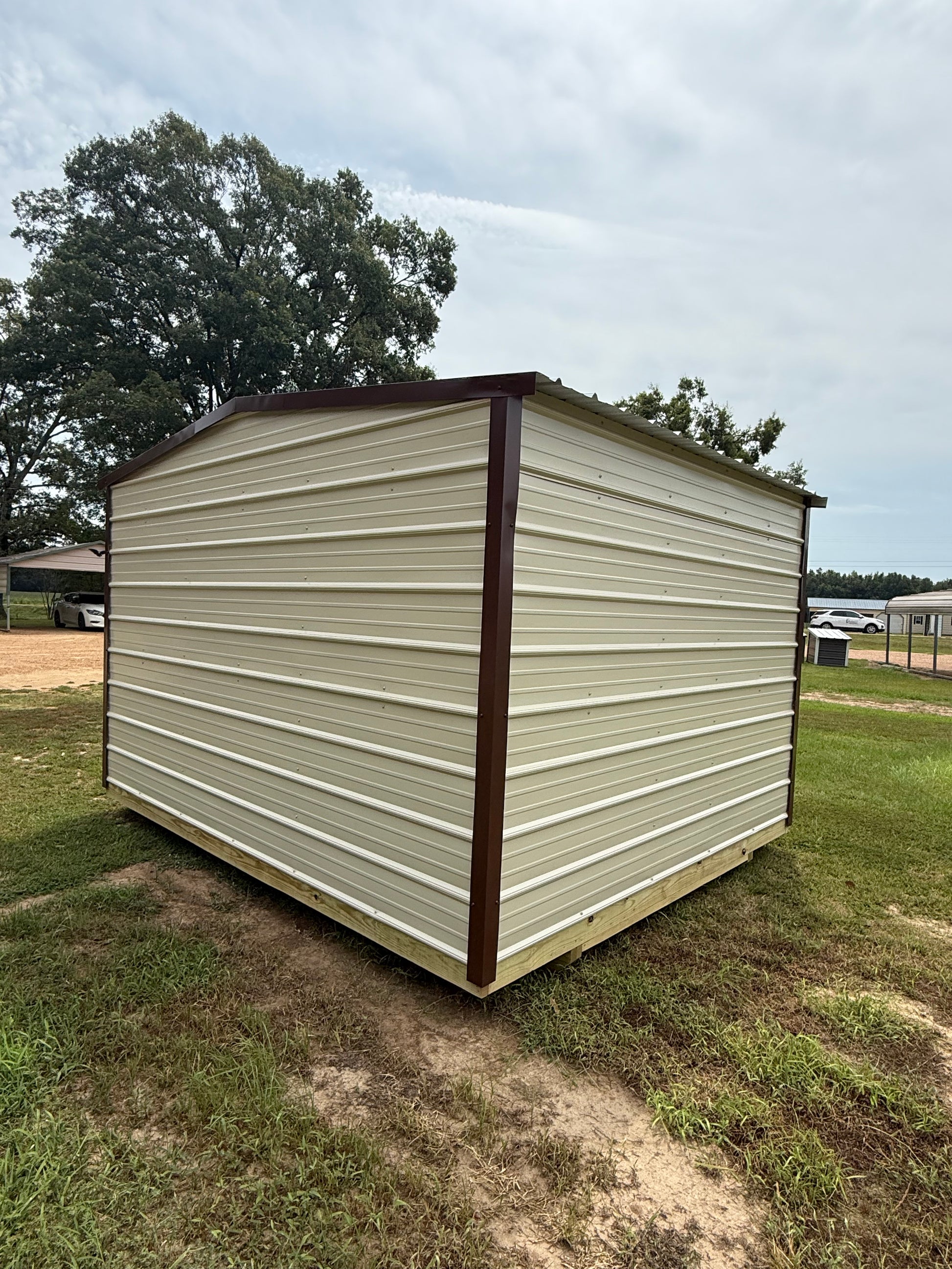 outside view of 10x12 regular roof portable building