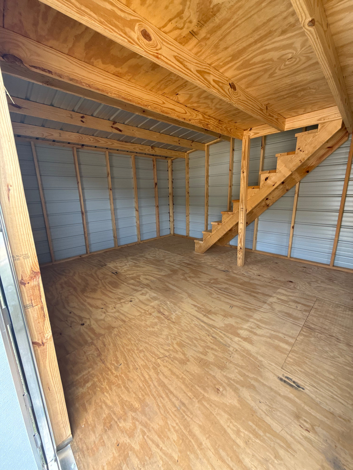 inside view of 12x24 barn