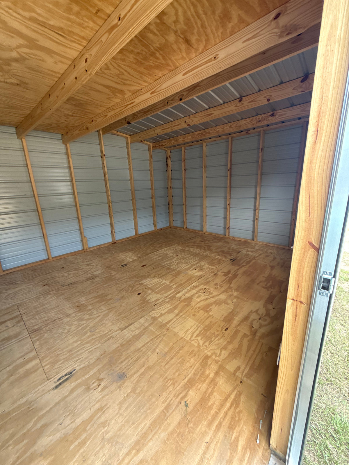 inside view of 12x24 barn 