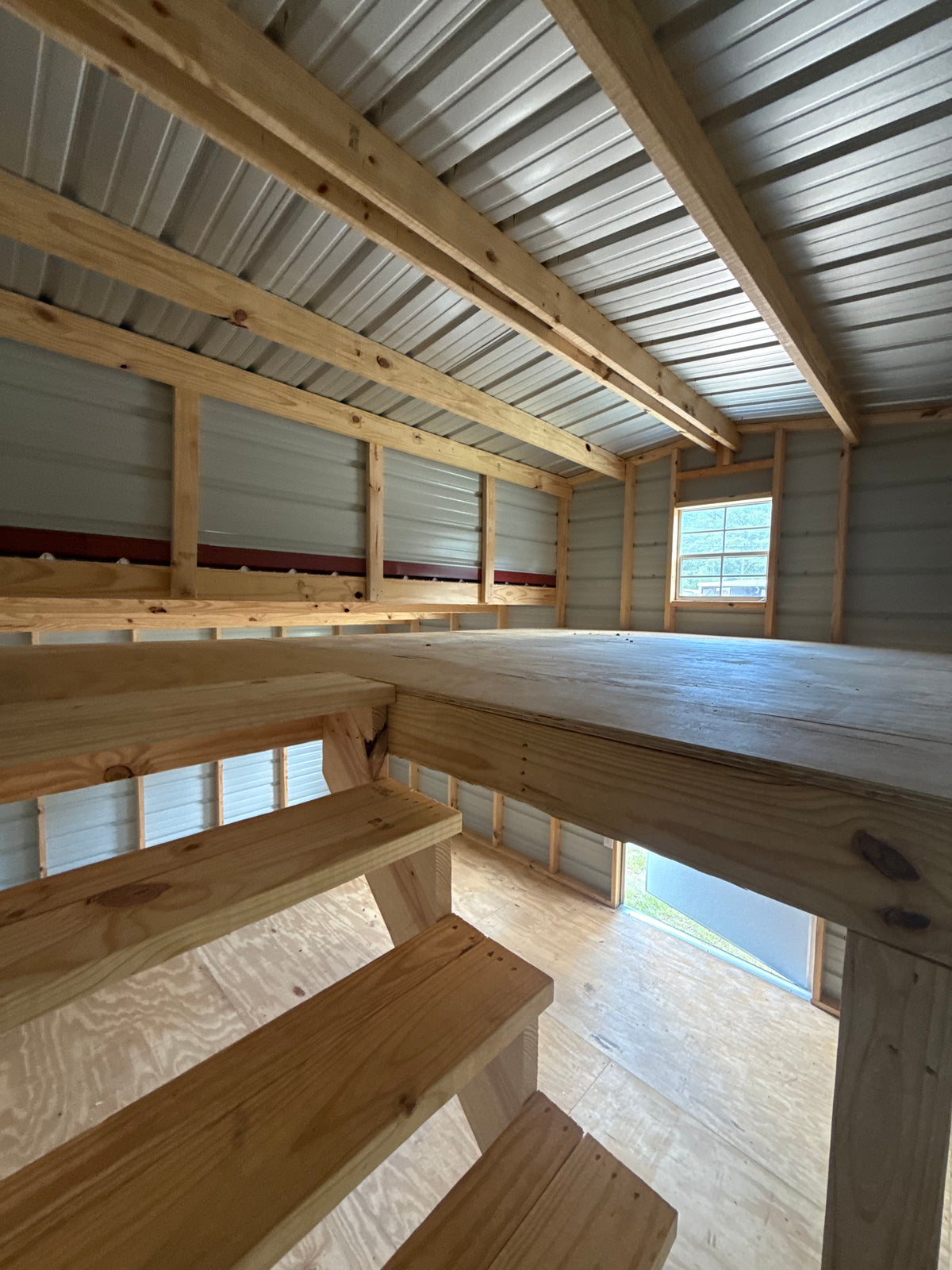 loft area of 12x24 barn 