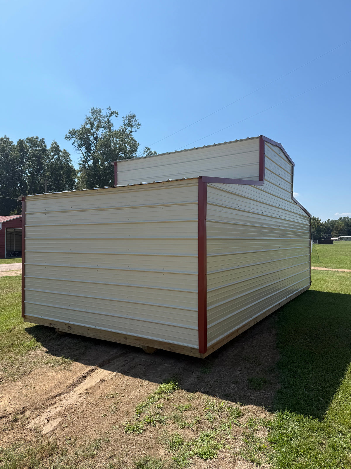 back/side view of 12x24 barn