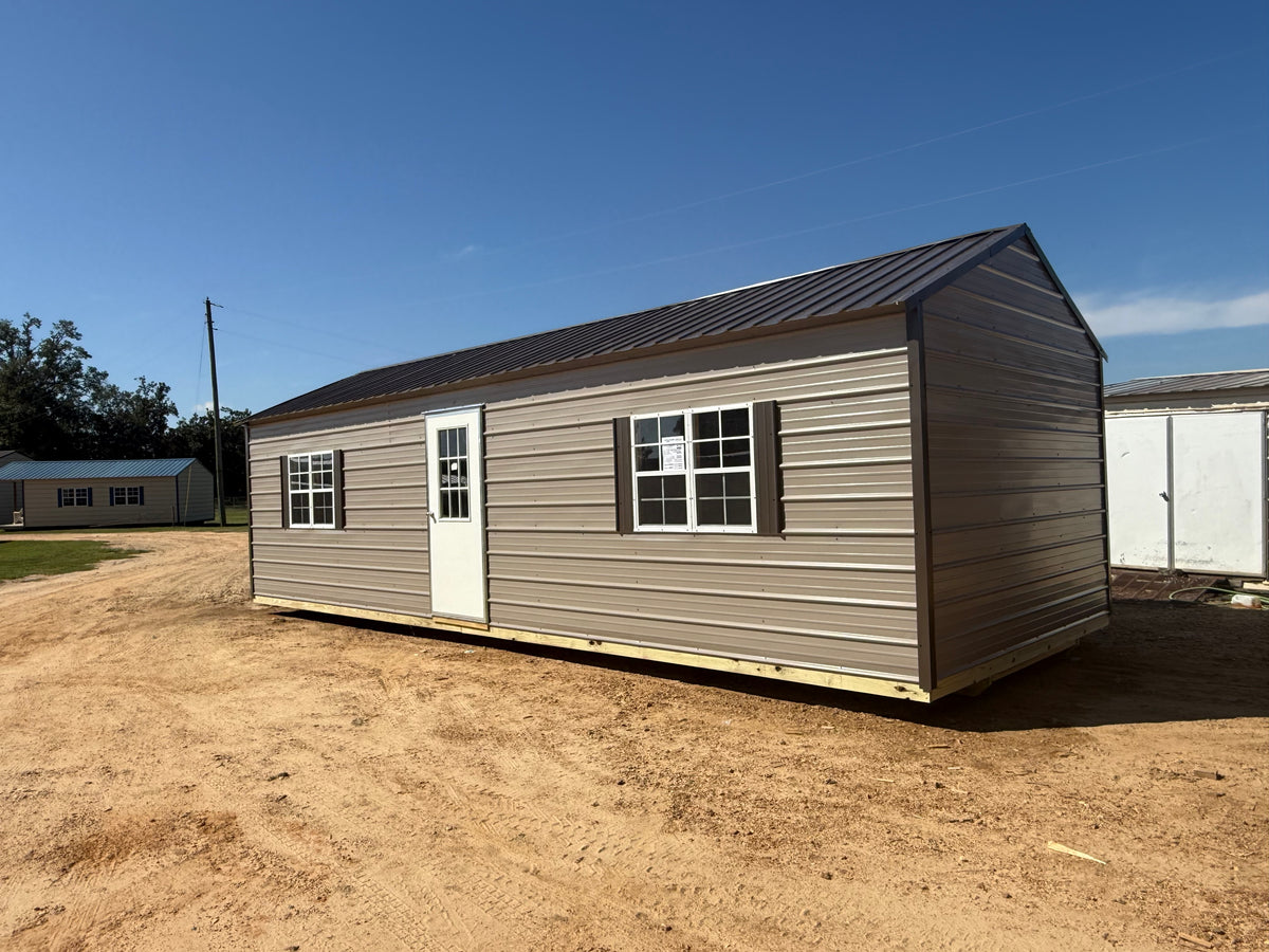 front/side view of 12x32 peak building 
