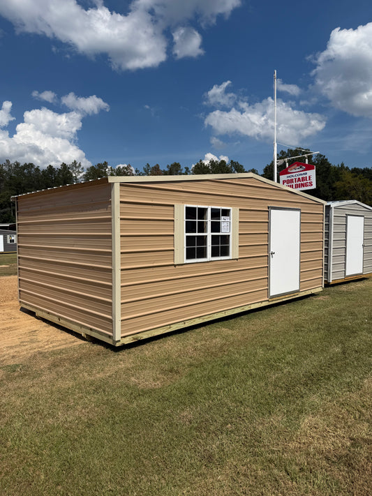12x20 regular roof portable building 