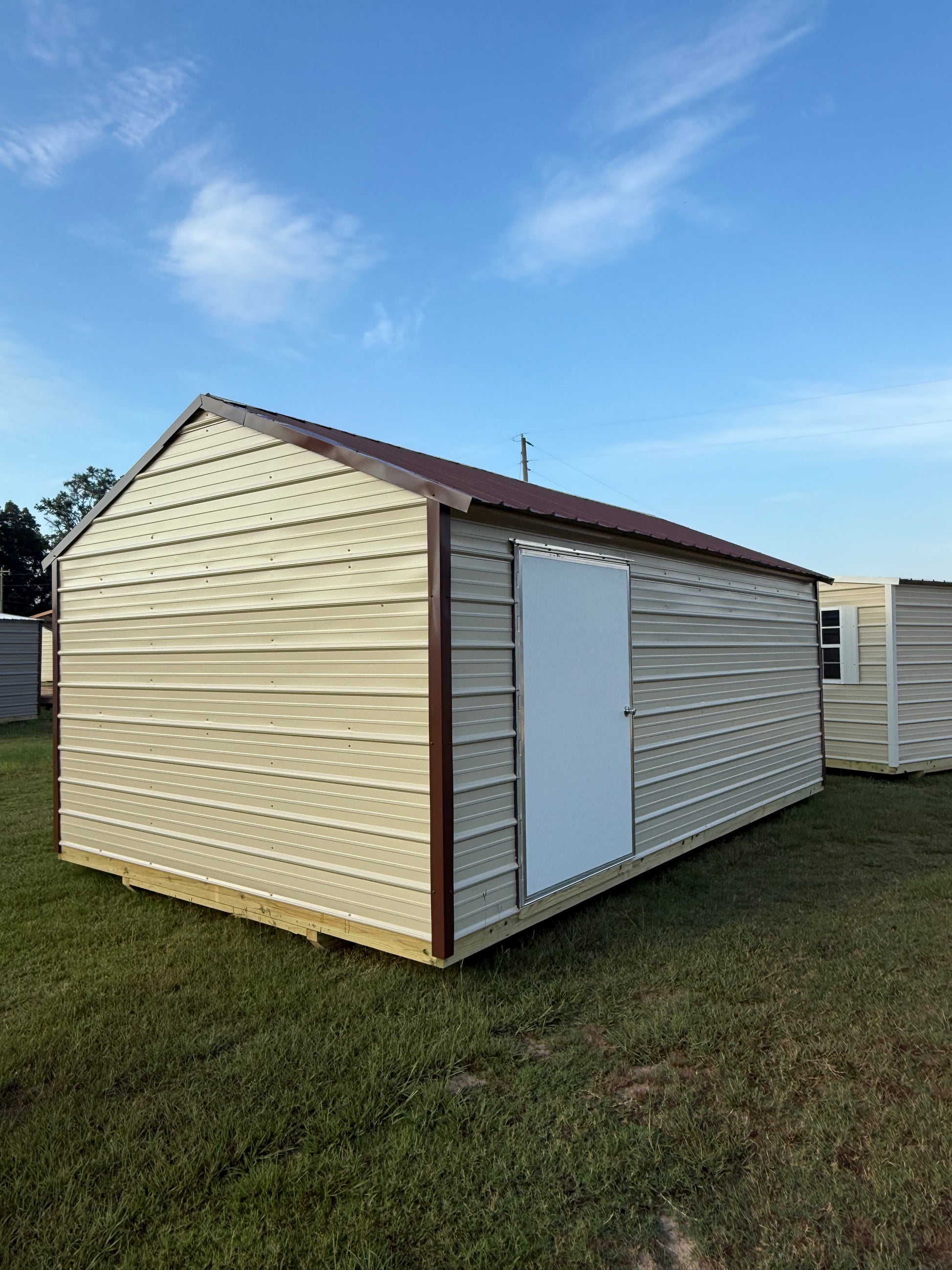 back/side of 12x20 peak lt. stone/brown