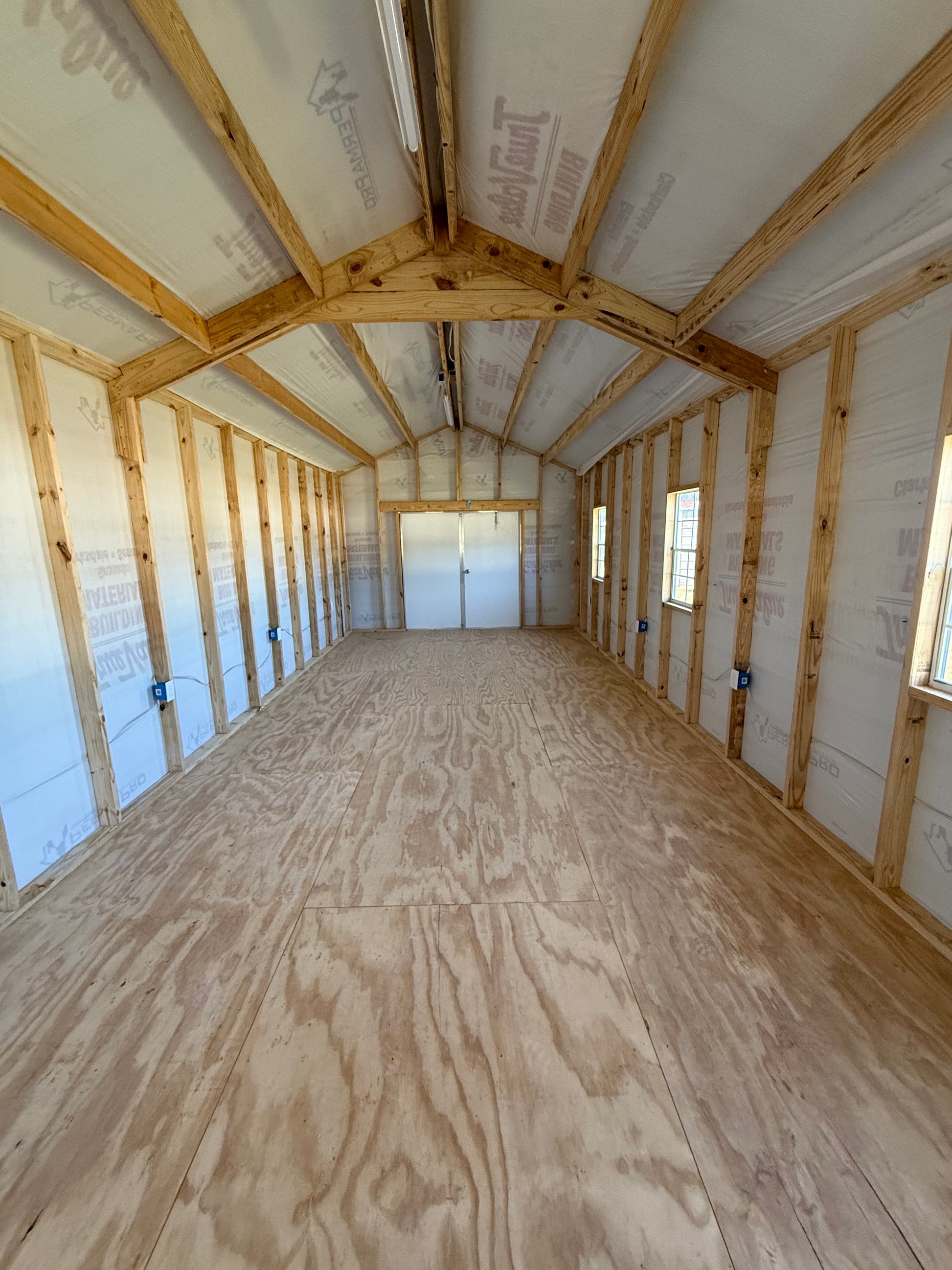 inside view of 12x32 Peak cabin