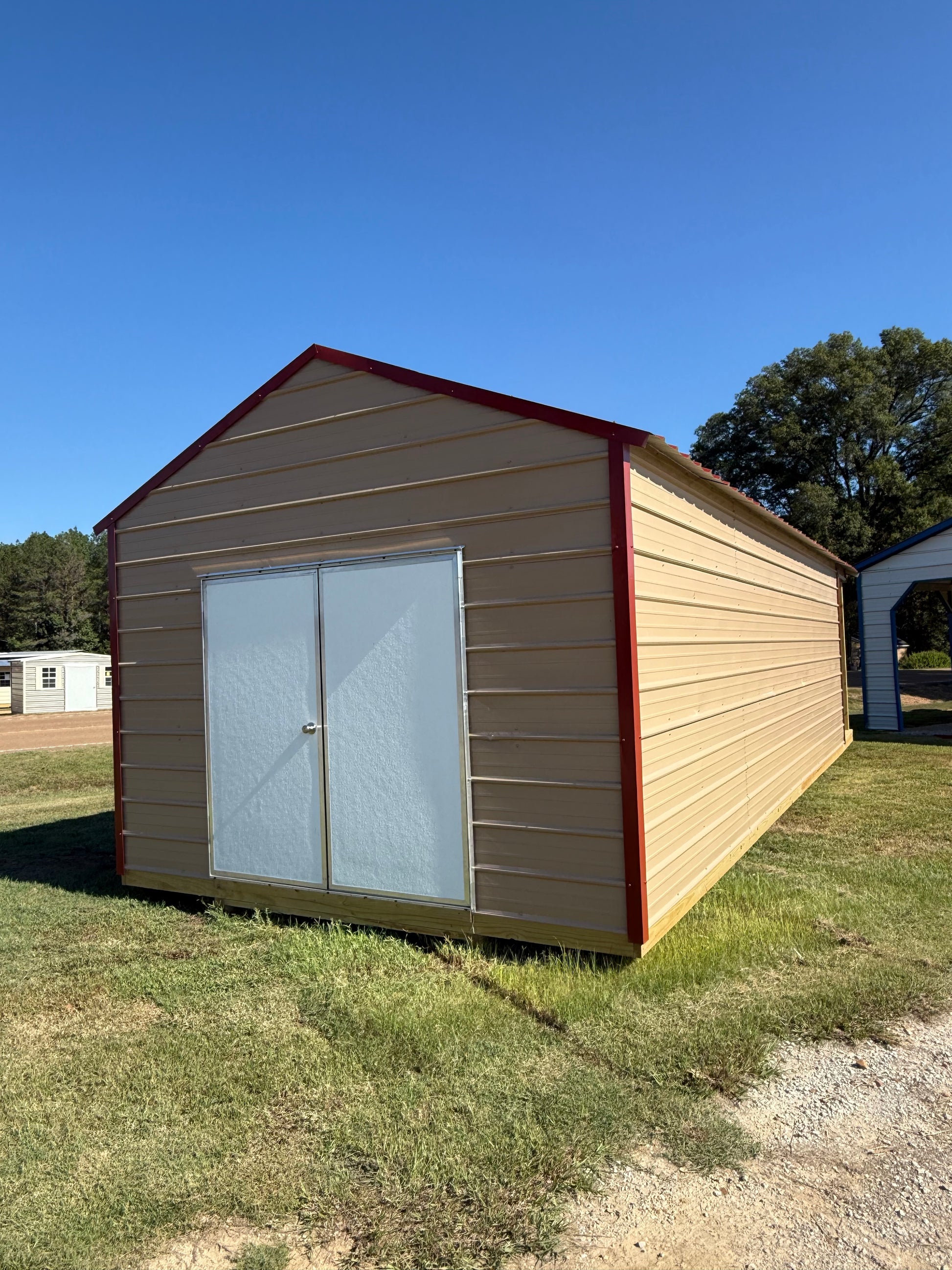 Back/Side of 12x32 Peak Cabin