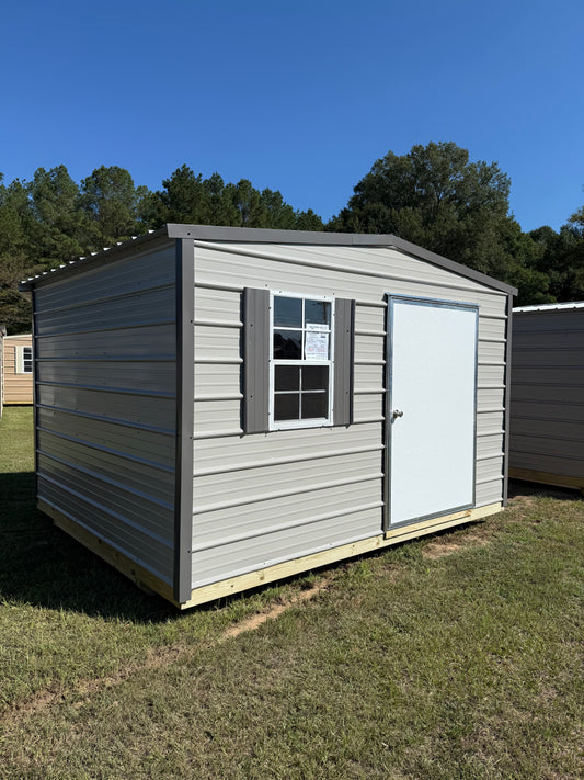 10x12 Regular Roof building gray/charcoal 