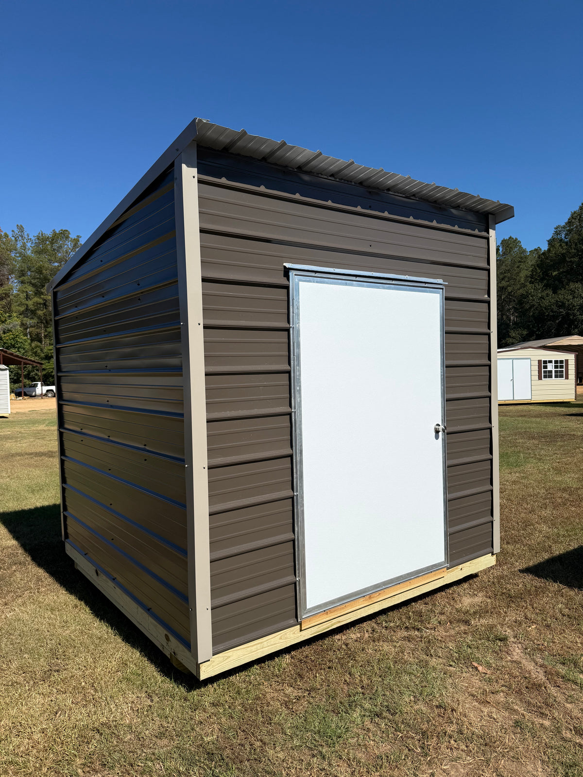 8x8 slant roof portable building 