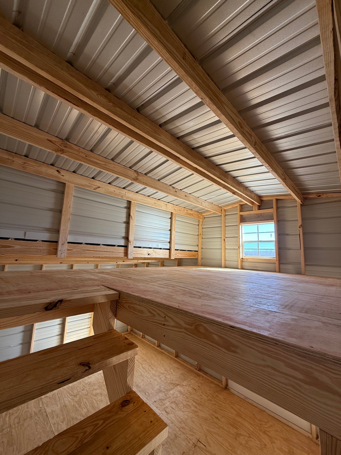 8x12 loft area of 12x24 barn