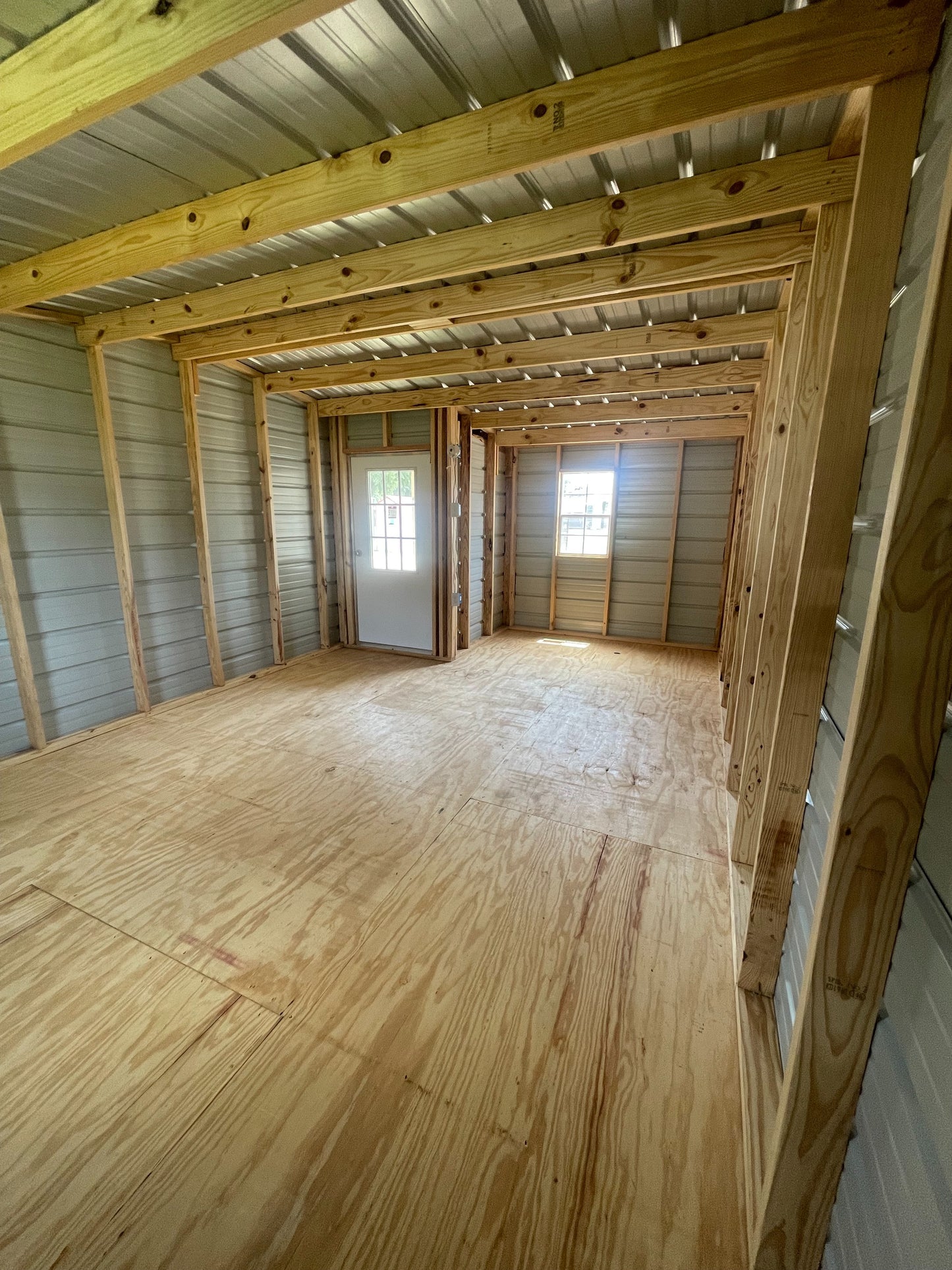 Corner Porch Portable Building